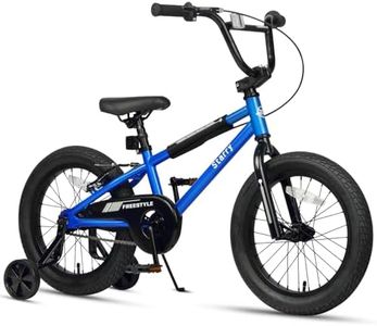 cubsala 18 Inch Little Kids Bike for 5 6 7 8 Years Old Boys Girls Youth BMX Style Bicycle with Training Wheels Coaster & Rear V Brake, Sky Blue