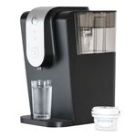 Aqua Optima Lumi Chilled Filtered Water Dispenser - Reduces Limescale, Microplastics, Chlorine & Lead with the Evolve+ Water Filter Cartridge - Countertop 8.2L Cooler for Home & Office