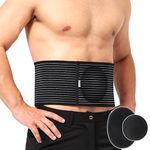 Pauline Umbilical Hernia Belt with 2x Compression Pads, Abdominal Support Binder for Men & Women Belly Compression/Incisional, Femoral, Spigelian Hernia Post Surgery Pain Relief (S/M)