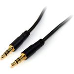 StarTech.com 3.5mm Audio Cable - 10 ft - Slim - M / M - AUX Cable - Male to Male Audio Cable - AUX Cord - Headphone Cable - Auxiliary Cable (MU10MMS)