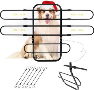Universal Fit Dog Barrier for SUV,Sedan,Truck,Front/Back Seat,Elastic 6 Ropes&Steel Hooks Firmly Fixed,42.5"–62"Width Adjustable,Dog Car Barrier Follow the Seat Movement with Movable Lower Part