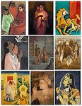 Tallenge - Best of Indian Masters Paintings - Small Poster (Paper; 12 x 17 Inches, Multi) Set of 10