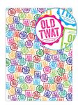 Brainbox Candy - 2 Sheets of Funny Rude 'Old Tw*t' Birthday Wrapping Paper - Offensive Gift Wrap Perfect for Him Her Men Women Adults Mum Dad - Folded, Quality Wrap