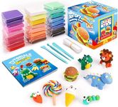 Sago Brothers Air Dry Clay 24 Colors, Modeling Clay for Kids, 3 Year Old Girl Gifts, No-Bake No Mess Molding Clay Kit, Model Magic Clay Christmas Birthday Gifts for Girls Boys Age 3-12