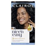 Clairol Nice 'N Easy Permanent Hair Color, 2 Black, 1 Kit