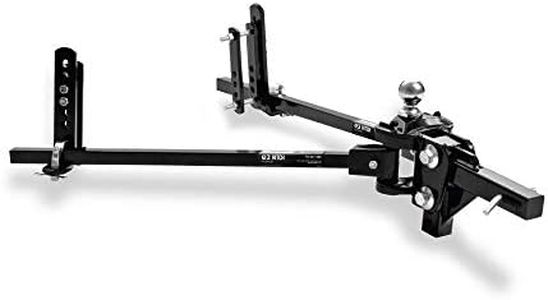 Fastway e2 2-Point Sway Control Trunnion Hitch, 92-00-1000, 10,000 Lbs Trailer Weight Rating, 1,000 Lbs Tongue Weight Rating, Weight Distribution Kit Includes Standard Hitch Shank, Ball NOT Included