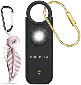 BOPUSLA Personal Safety Alarm for Women with Portable Folding Knife Set