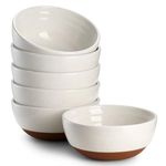 DOWAN Bowl Set of 6-270 ML/ 4.5" Small Ceramic Bowls for Serving Cereal Rice Dessert Tapas Side Dishes - Dishwasher & Microwave Safe - Alabaster White(11.4 x 11.4 x 5.5 cm)