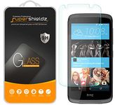 [2-Pack] HTC Desire 526 Tempered Glass Screen Protector, Supershieldz Anti-Scratch, Anti-Fingerprint, Bubble Free, Lifetime Replacement Warranty