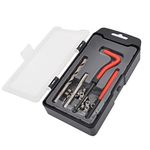 Gunpla 35pcs Thread Repair Tool Kit M6 x 1.0mm Helicoil Inserts Tap Installation Lug Breaking Allen Hex Key Helical Tools for Replacing and Removing Threads