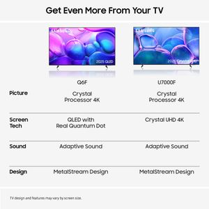 Samsung 55" Crystal UHD 4K Smart TV – HDR, Slim Design