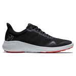 FootJoy Men's Flex Golf Shoe, Black/White/Red, 11