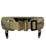 EMERSONGEARS Men's Tactical Combat Belt 1000D Nylon Molle Belt with Metal Hook Suspension System Quick Release Belt (Multicam)