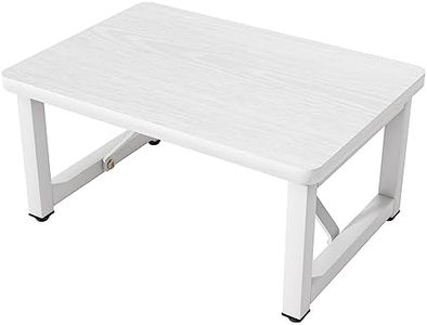 SZLHANJZ Step Stool, Small Step Stool for Adults, Wood and Metal Foot Stool, One Stepping Stool for Bedside Sofa Side, 400 LBS Load Heavy Duty Step, White