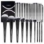 Makeup Brushes, MAGEFY 28 Pcs Premium Synthetic Makeup Brush Set Foundation Brush Powder Concealers Eye shadows Brush - Black