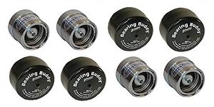 (4) 2.441 STAINLESS STEEL Boat Trailer BEARING BUDDY with Protective Bra - Wheel Center Caps 2441-SS (2 Pairs)