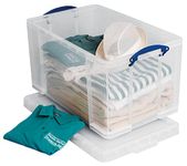 Really Useful Plastic Storage Box 84 Litre Clear