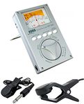 KORG OT-120 ORCHESTRAL CHROMATIC TUNER OT120 with Flanger FA-01 Clip On Contact Microphone