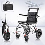 wheelchair-wheelchairs folding lightweight,lightweight wheelchairs for adults,Aluminum Alloy Trolleys with Handbrake for Children and Elderly pull rod Travel Wheelchairs (SJ2)