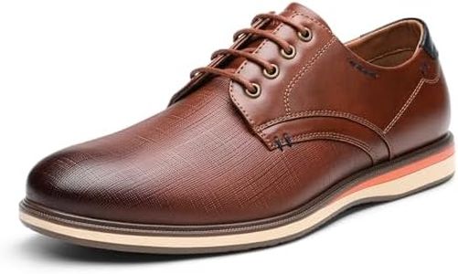 Bruno Marc Men's Casual Dress Oxford Sneakers Shoes Brown Size 7.5 M US LG19008M-1