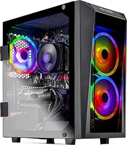 SkyTech Blaze II Gaming Computer PC Desktop – Ryzen 5 2600 6-Core 3.4 GHz, NVIDIA GeForce GTX 1660 6G, 500G SSD, 8GB DDR4, RGB, AC WiFi, Windows 10 Home 64-bit