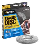 Kutzall Original Shaping Disc - Coarse, 4-1⁄2" (114.3mm) Diameter x 7⁄8" (22.2mm) Bore - Woodworking Angle Grinder Attachment for DeWalt, Bosch, Milwaukee, Makita. Abrasive Tungsten Carbide, SD412O390