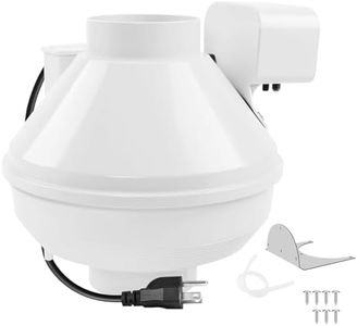 Upgrade Dryer Booster Fan 4 Inch with Plug,Compatible with DBF 110 Vent Booster Fans Increase Exhaust Pressure, Faster Drying Clothes, Towels, Sheets, Etc. Dryer Vent Fan 167 CFM