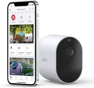 Arlo Pro 5 2K Spotlight Wire-Free Camera| 1 Camera | 2K Video with HDR | Indoor/Outdoor Security Cameras |Color Night Vision |160° View|Compatible with Alexa | Home Security | White (VMC4060P-100AUS)