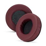 Brainwavz XL Large Replacement Memory Foam Earpads Compatible with Many Other Large Over The Ear Headphones such as Sennheiser, AKG, HifiMan, ATH, Philips, Fostex, Sony - (Perforated Red)