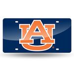 Rico Industries NCAA Auburn Tigers Laser Inlaid Metal License Plate Tag