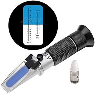 HHTEC Beekeeper Refractometer Honey 58-90% Brix 10-32% Water Moist Hand Refractometer for Honey Plant Oils Sugar Syrup Fruit Jam Molasses 5 Times Improved Accuracy with Instructions in German