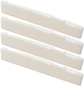 Miwayer 12 String Acoustic Guitar Bone Saddle, Guitar Bridge Saddles, Cut from Whole Bones, 76x3x13mm (12 String 76mm Acoustic Saddle 4 Pack)