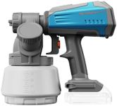 Tilswall Brushless Cordless Paint Sprayer Compatible with Dewalt 20V Battery (Battery Not Included), Easy Side-Fill, 1300ml Container, Electric HVLP Spray Paint Gun for House Painting, Furniture