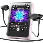 64GB MP3 Player with Bluetooth, Portable Digital Music Player, MP3 MP4 Player for Music Lovers with Voice Recording, FM Radio, Alarm, Stopwatch, Built-in HD Speaker with