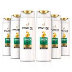 Pantene Smooth and Sleek Shampoo For Hair Prone To Frizz, 400 ml - Pack of 6