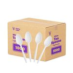 Pantry Value 1000 Light-Weight White Disposable Teaspoons (Formerly Comfy Package)