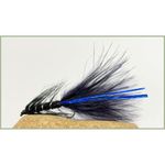 Trout Flies,6 Pack of Black Blue Flash Damsel Size 10 - Fly Fishing