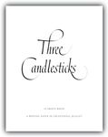 Three Candlesticks Luxury Writing Paper, 1 Pad, 50 Sheets, 178 x 229mm - White