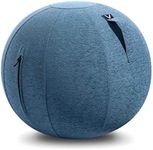 Vivora Luno Sitting Ball Chair for Office, Dorm, and Home, Lightweight Self-Standing Ergonomic Posture Activating Exercise Ball Solution with Handle & Cover, Classroom & Yoga