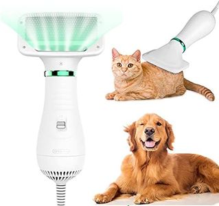 Pet Hair Dryer, Pet Hair Dryer Comb, Pet Grooming Hair Dryer with Comb, Adjustable Temperature and Low Noise, 2 in 1 Portable Home Pet Care for Dogs and Cats