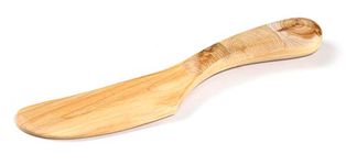 Handmade Eco-Friendly Natural Wooden Butter Knife from Juniper wood with mosaic handle