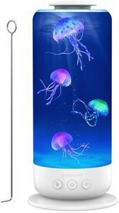 Eyesound Jellyfish Lamp - 7 Color Changing LED Tank Aquarium Light, Mood Lamp for Home Office Bedroom Decor, 2 Lighting Modes for Relax/Sleep, Gift for Kids Teens Adults