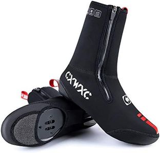 CXWXC Cycling Shoe Covers Neoprene Waterproof,Winter Thermal Warm Full Bicycle Overshoes for Men Women,Road Mountain Bike Booties
