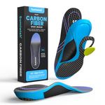 Carbon Fiber Insole for Men & Women - Sumiwish（1 Pair） High Arch & Rigid Support Shoe Inserts for Women & Men - Rigid Support for Turf Toe, Foot Fractures, Hallux Rigidus