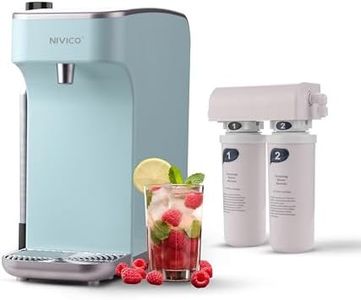 NIVICO Soda Maker, Ice Cold Sparkling Water Maker, Water Cooler, Compatible with Screw-in 60L CO2 Cylinder (Not Included), Carbonator with 1.5L Water Tank, Touch Screen (Aqua Blue)