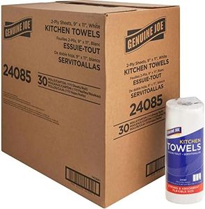 Genuine Joe 24085 Perforated Paper Towels, 9-Inch x11-Inch , 85Shts, 35/CT, White