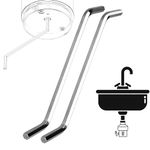 BienBion 2-Pack Garbage Disposal Wrench,Allen Wrench Tool for InSinkErator Garbage Disposals Repair,Garbage Disposal Tool for Unclog Kitchen Sink Food Garbage Blockage (A-Silver)