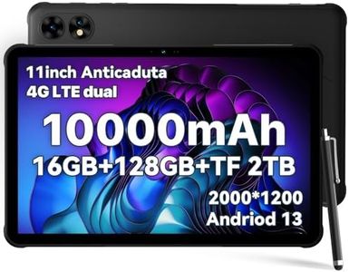 UMIDIGI 2024 Nuovo Rugged Android Tablet 11" più Leggero di altri,Schermo 2K 16GB+128GB(TF 2TB)10000mAh impermeabile Tablet con Sim,Active T1 Versatile Tablet con sim telefonica e wifi/8Core/16MP/GPS