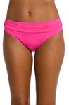 La Blanca Women's Island Goddess Banded Hipster Swimsuit Bottom Bikini, Pop Pink, 6