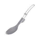 Boundless Voyage Titanium Spork Folding Tableware Ultralight Dinnerware Flatware for Picnic Camping Hiking School Office Outdoor and Indoor Only 17.5g Ti1022T